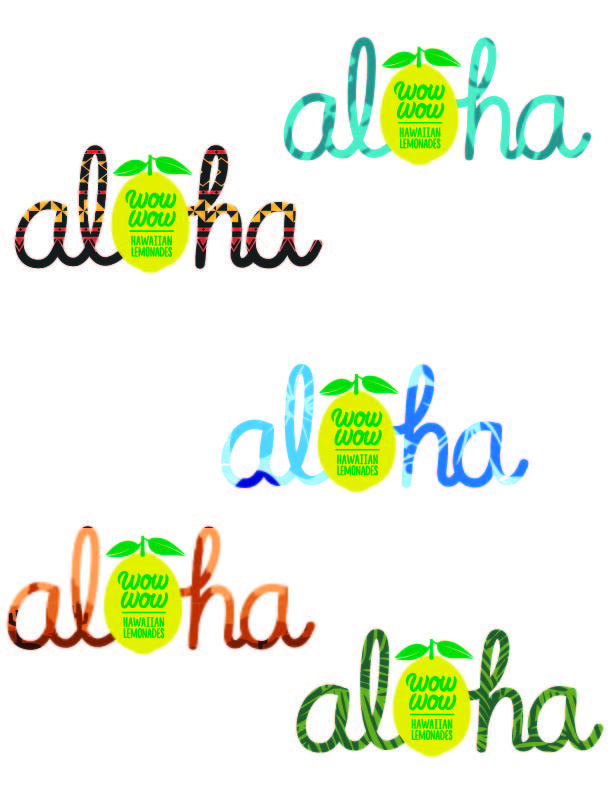 Aloha Tagline Transfer Decals